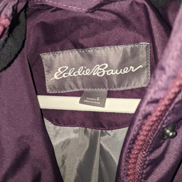 Size Small Long Rain Jacket Eddie Bauer Purple "Girl On the Go" - Picture 4 of 7